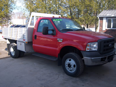 Picture of a Red Ford Truck